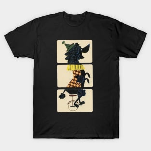 Vintage Poodle Riding Unicycle T-Shirt